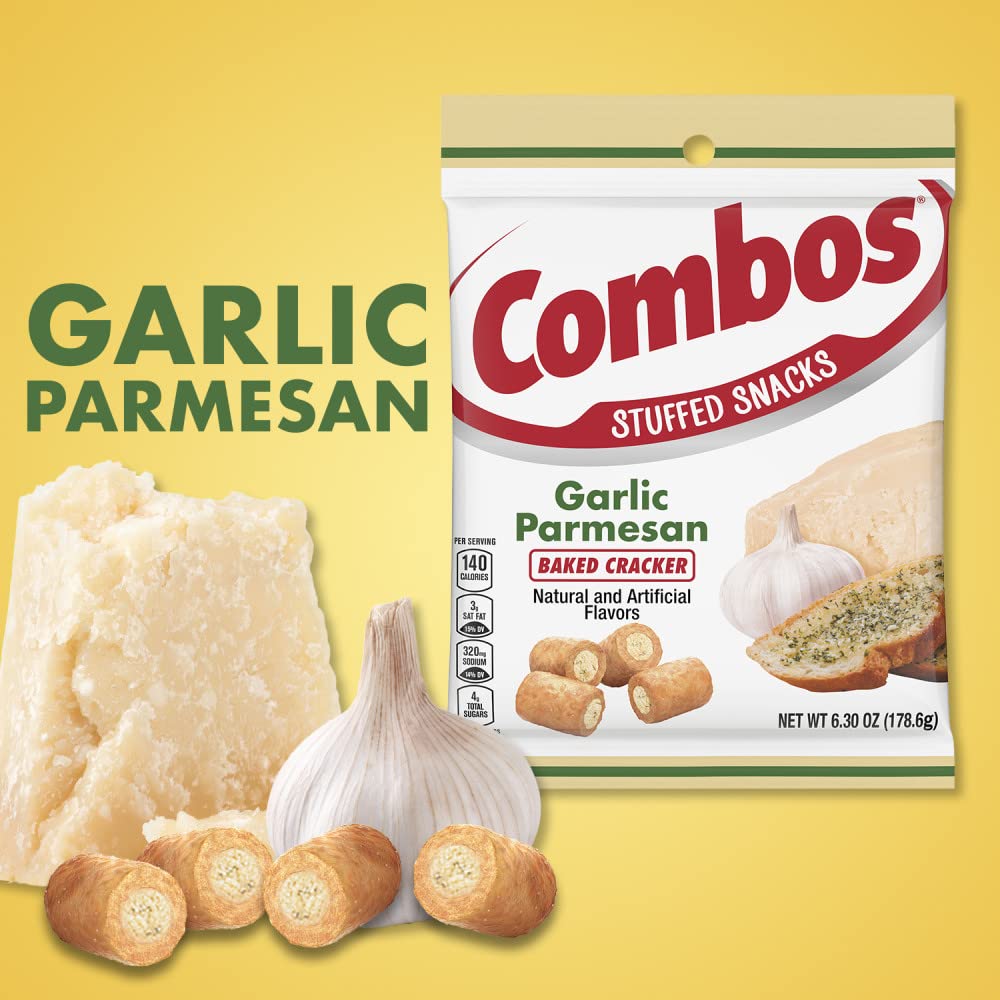 COMBOS PARMESAN GARLIC PEG PACK 6.3 OUNCE