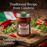 Alma Gourmet Bomba Calabrese Hot Chili & Mixed Vegetable Spread - Calabrian Chili Peppers in Oil, Authentic Italian Spicy Sauce, Product of Italy