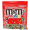 M&M'S MINIS Peanut Butter Milk Chocolate Summer Candy Bulk Summer Snacks, Family Size, 8.6 Oz Resealable Bag