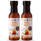 Simple Girl Carolina Style BBQ Sauce - Low Calorie, Sugar-Free, Vegan Friendly, Gluten Free, Fat Free, MSG Free - 12 oz Bottle (2 Pack)