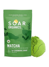 Soar Organics - Uji Ceremonial Grade Matcha Green Tea Powder - Authentic Japanese First Harvest (3.52 oz)