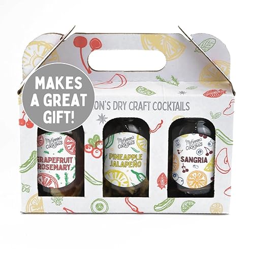 McKinnon’s Dry Craft Cocktails Tequila Trio | Dehydrated Fruits and Herbs | DIY Mixology | Alcohol Infusion Kit | Spirits Recipe | Dry Mix | Mason Jar