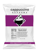 Cappuccino Supreme 2 lb bag English Toffee Instant Cappuccino Mix