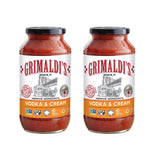 Grimaldi’s Authentic Italian Vodka Pasta Sauce with Cream, 24oz (Pack of 2) | Non-GMO, Gluten-Free, Kosher, Certified Allergy-Free | No Preservatives