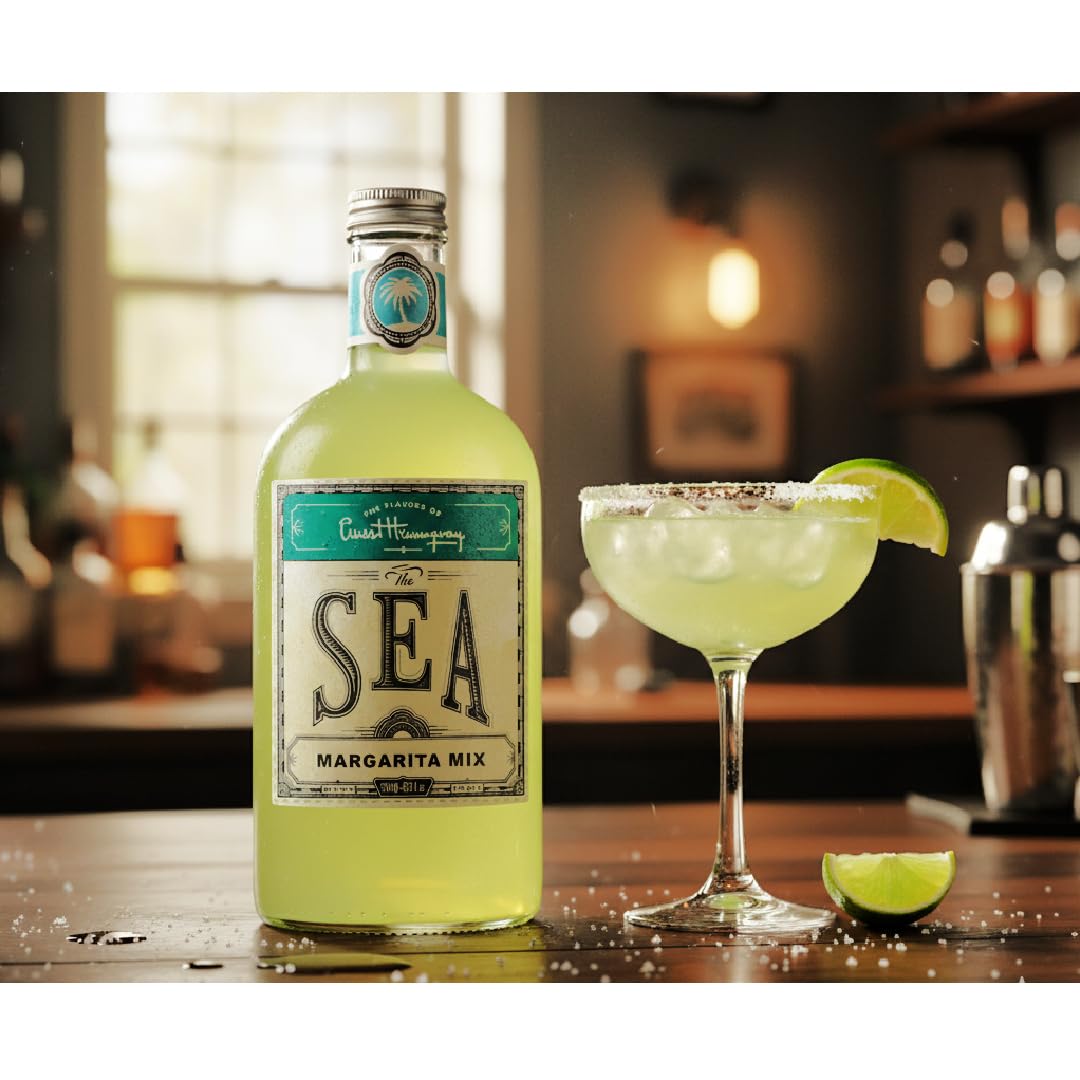 The Flavors of Ernest Hemingway Premium Cocktail Mixers, Small Batch, 25.3 Ounces (Pack of 2, The Sea - Margarita mix)
