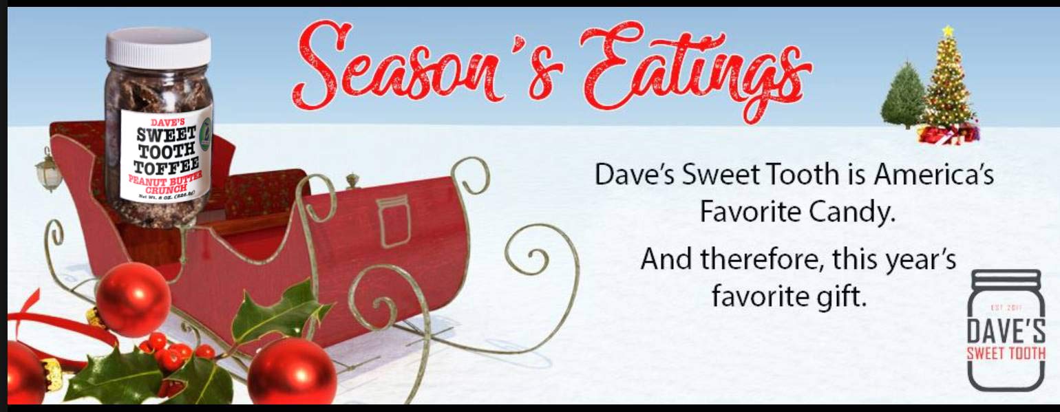 Dave's Sweet Tooth Toffee Variety Pack, Milk Chocolate, Dark Chocolate, Coffee, Peanut Butter, Dark Chocolate Cherry Flavors, 8oz Resealable Jar, 5