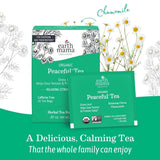 Earth Mama Organic Peaceful™ Tea | Stress Less! Calming, Relaxing Herbal Blend Safe for Pregnancy & Beyond, 16 Teabags Per Box