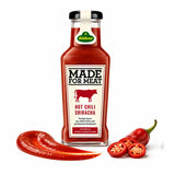 Kuhne Hot Chili Sriracha, 8oz Bottle, Hot Sauce with Jalapeno Chillies and Garlic, Add a Kick to Meat, Chicken, Fish and Stir Fries