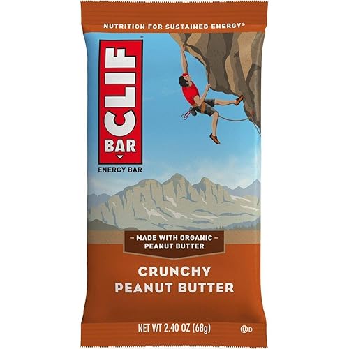 Clif Bar Crunchy Bars, Peanut Butter, 2.4 Oz.