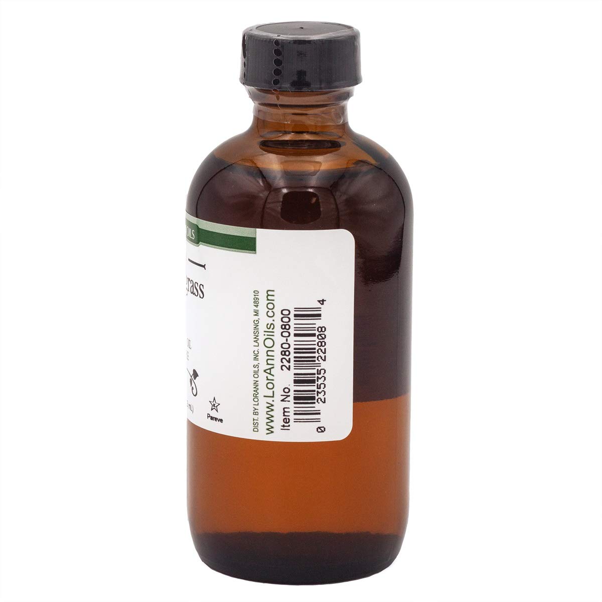 LorAnn SS Lemongrass Oil, Natural Flavor 4 Ounce Bottle