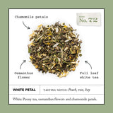 Smith Teamaker White Petal No. 72, Caffeinated, Sugar-Free, Sustainably Grown, Full Leaf White Tea Bags, 15 Sachets, 1.06oz Each