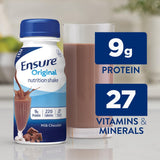 Ensure Original Milk Chocolate Nutrition Shake | Small Meal Replacement Shake | Ready To Drink | 9g Protein, 27 Vitamins and Minerals | 8 fl oz - 6