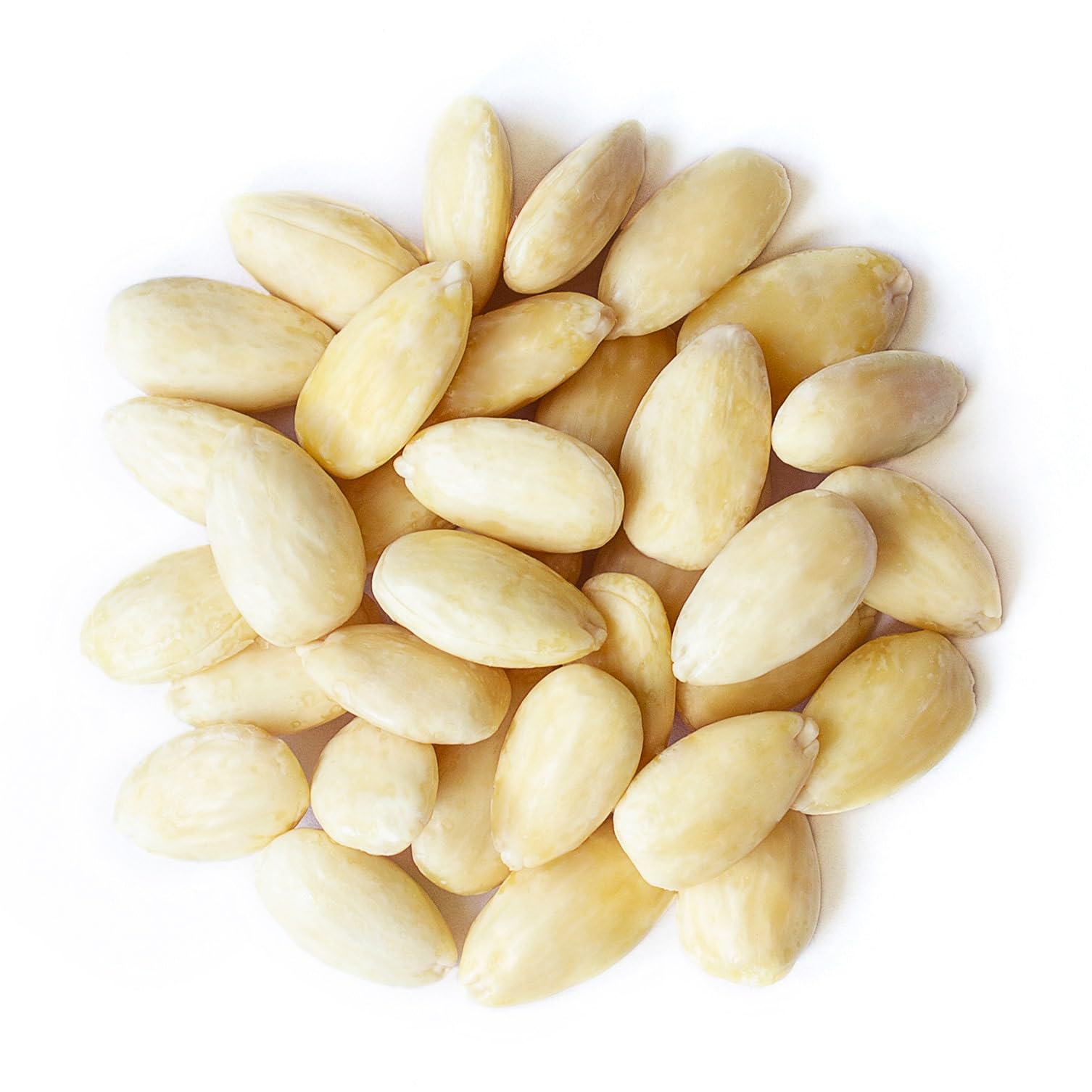 Food to Live Blanched Whole Almonds, 25 Pounds - Raw, Skinless, Unsalted, Keto, Vegan, Kosher, Bulk. High in Protein, Fiber, Vitamin E, Riboflavin