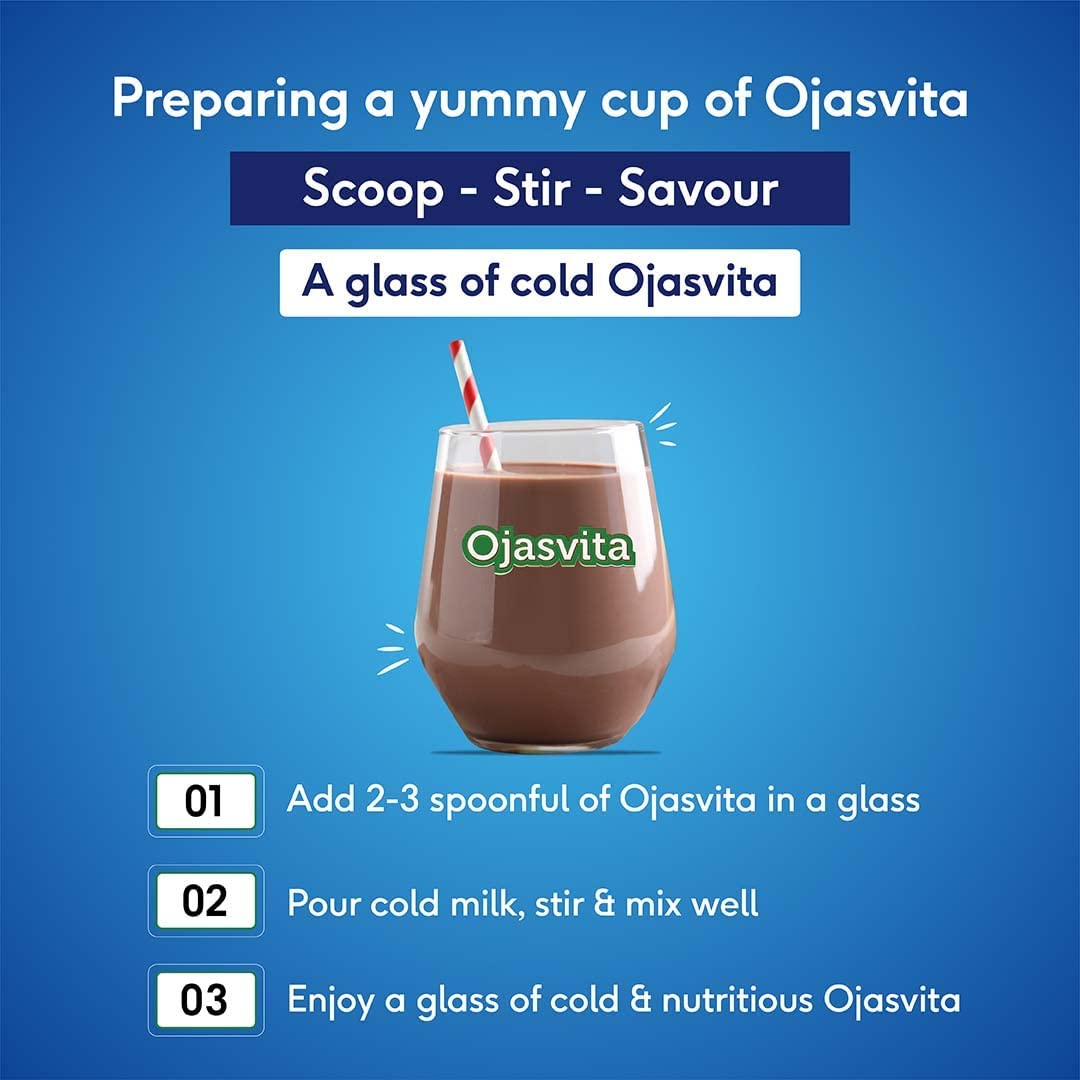 Sri Sri Tattva Ojasvita Chocolate Powder - Drink Mix for Sharp Mind & Healthy Body - 200g