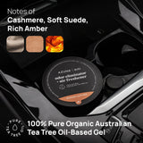 Azuna Car Air Freshener & Auto Odor Eliminator Pods Trio | Spanish Leather | Plant Powered by 100% Australian Tea Tree Oil | Long Lasting and No harsh