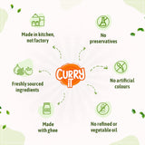 CURRYiT Instant Andhra Mutton Curry Paste | Just Add Lamb, Chicken, Fish | Ready in 15-30 Mins | Serves 6 | Made with Ghee | No Preservatives | Ready