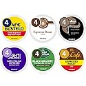 Espresso Style Dark Roast Italian K-Cup Pods Coffee Variety Pack Sampler Includes Cafe Bustelo, Eight O'Clock, Barista Prima Coffeehouse, Lavazza