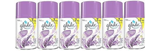 Glade Automatic Spray Refill, Lavender & Vanilla, 6.2 oz, (Pack of 6)