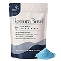Restorabowl Toilet Bowl Cleaner, Foaming Powder for Deep Cleaning & Stain Remover, No Scrubbing, Splash-Free, Easy Bathroom Use, Fast-Acting, Powerful