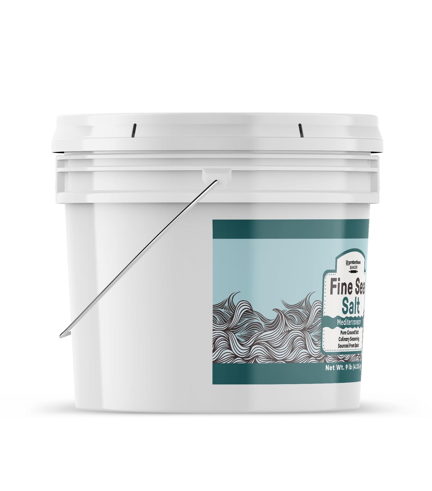 Unpretentious Fine Sea Salt (1 Gallon), Pure Evaporated Mediterranean Sea Salt
