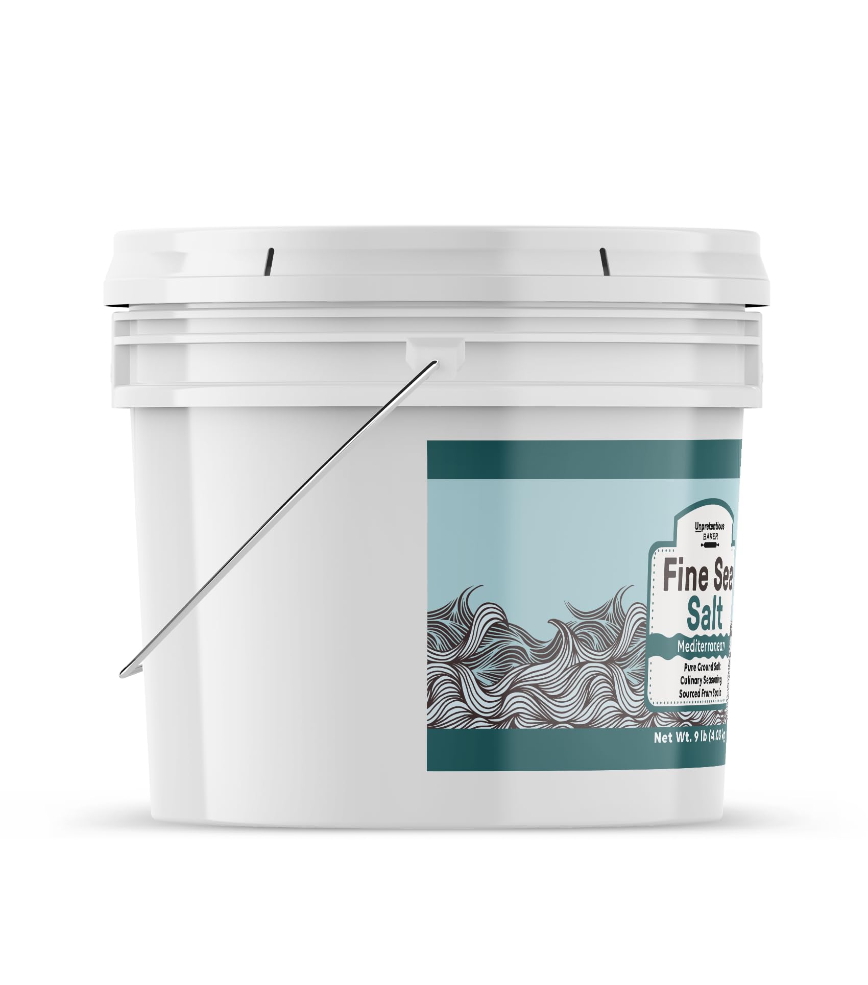 Unpretentious Fine Sea Salt (1 Gallon), Pure Evaporated Mediterranean Sea Salt