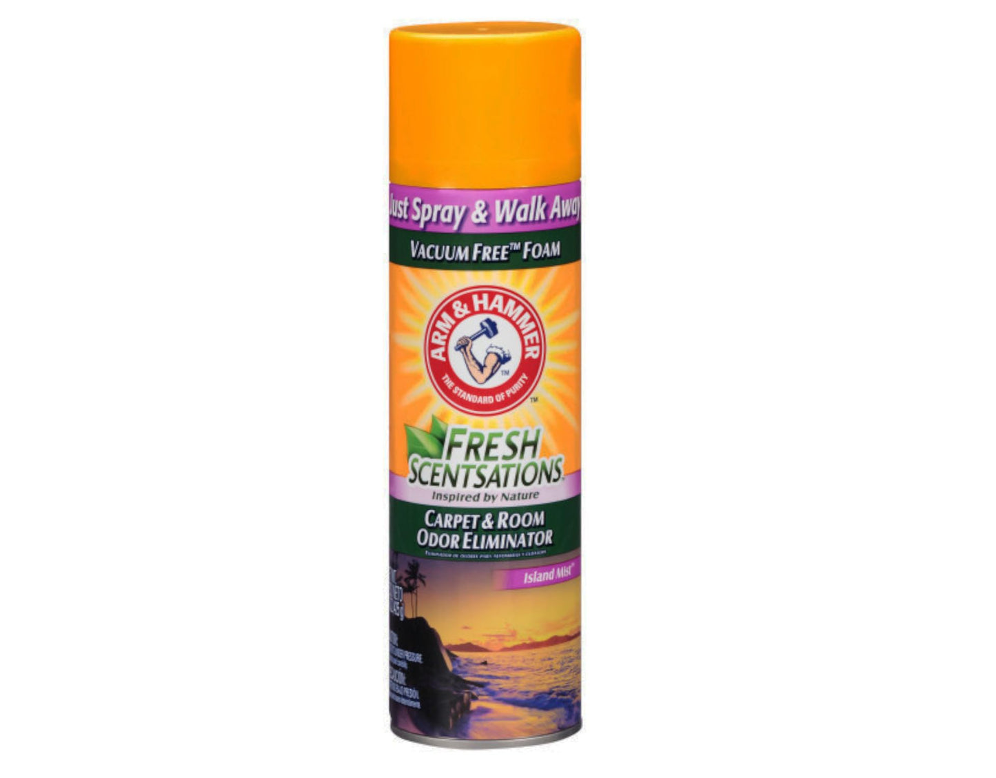 Arm & Hammer Fresh Scentsations Carpet Odor Eliminator, Island Mist - Foam, 15 Oz (15 Oz (Pack of 1))