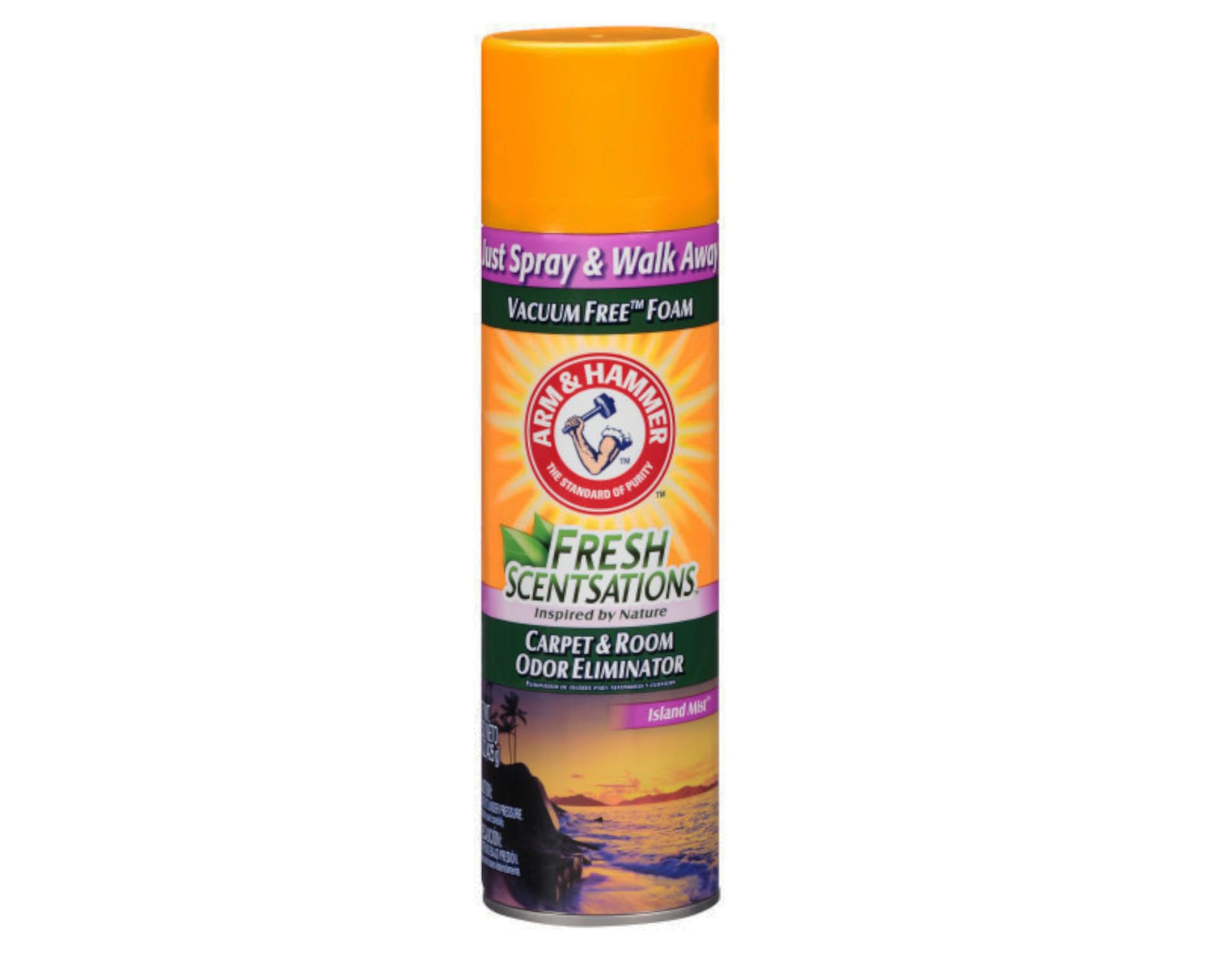 Arm & Hammer Fresh Scentsations Carpet Odor Eliminator, Island Mist - Foam, 15 Oz (15 Oz (Pack of 1))