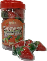 Apexy Strawberry Gummies - with Fruity Liquid Center Eyeball Candy for Halloween, Birthday, Trick Or Treat, Party Candy - Jelly Filled Gummies, Fat