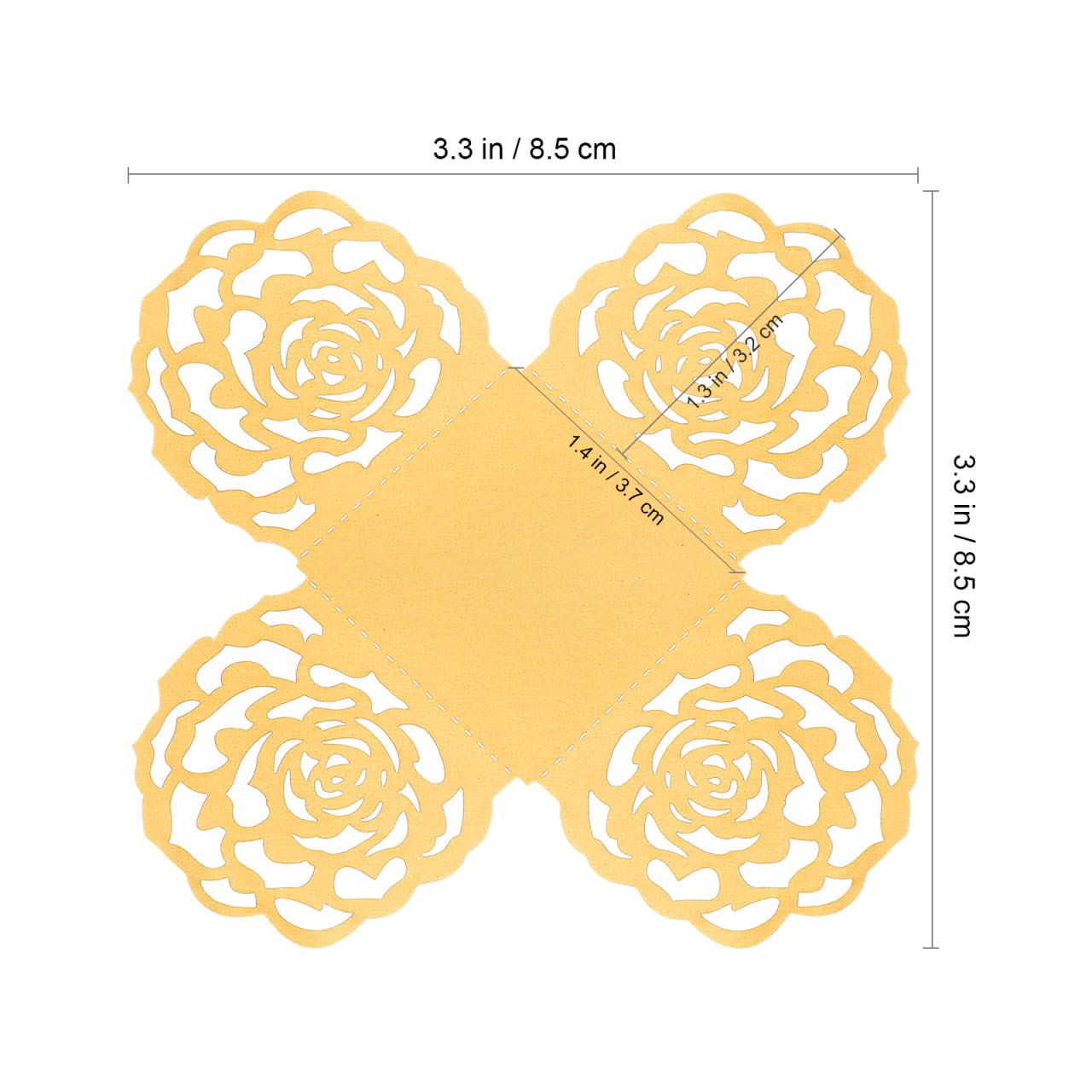 100Pcs Hollow-Out Flower Chocolate Wrappers Cups for Wedding Party Favors Candy Bar Chocolate Paper Liners Truffle Cups Dessert Liners