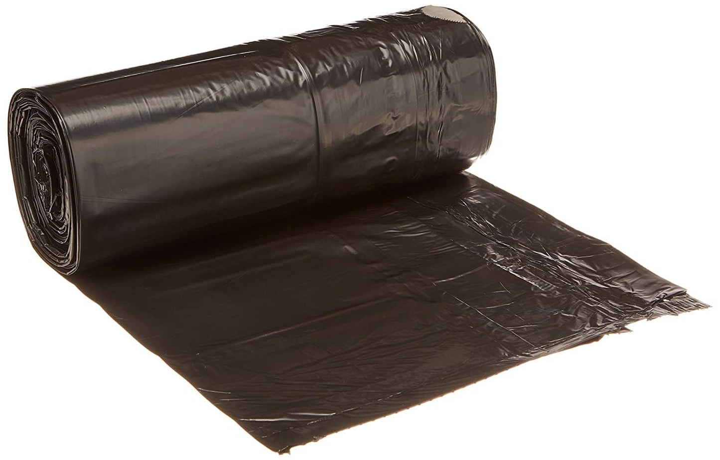Ultrasac 45-55 Gallon 1.25 MIL Black Garbage Bags With Drawstrings Fits Rubbermaid Brute Trash Cans - 40" x 45" - Pack of 100 - For Commercial