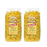 Bechtle Traditional German Egg Noodles - Broad Pasta Made with Cage-Free Eggs & Durum Wheat Semolina. Wide Stroganoff or Casserole Noodles, Imported