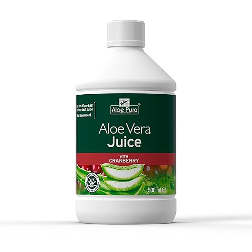 Aloe Pura Cranberry Aloe Vera Juice, 500 ML