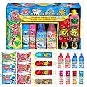 Candy Variety Pack, 18 Count Assorted Lollipops, Bulk Individually Wrapped Ring Pop, Push Pop, Baby Bottle Pop & Juicy Drop, Ideal for Birthdays