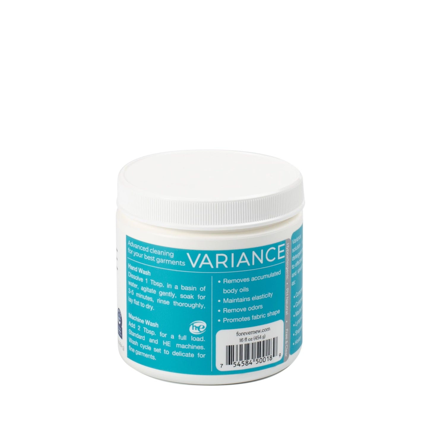 Variance by Forever New - Medical Wash Solution, Fragrance Free, 16 Ounce - Advanced Powder Laundry Detergent for Compression Sportswear and Socks