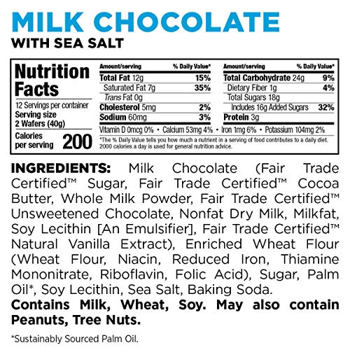 Little Secrets Milk Chocolate Crispy Wafers | 1 Twin Pack | Made in Europe | Nothing Artificial & No Sugar Alcohols | Sustainable Cocoa | 1.4oz, Pack