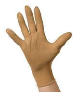 Ready Made Glove, No Hook & Loop Tabs, Closed Tips, Large, Tan