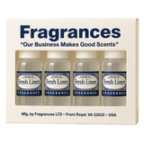 Rainbow, RainMate, Sirena, Hyla Compatible Vacuum Fragrances - Assorted Fragrance 4-Pack For Water-Based Vacuums (Fresh Linen)