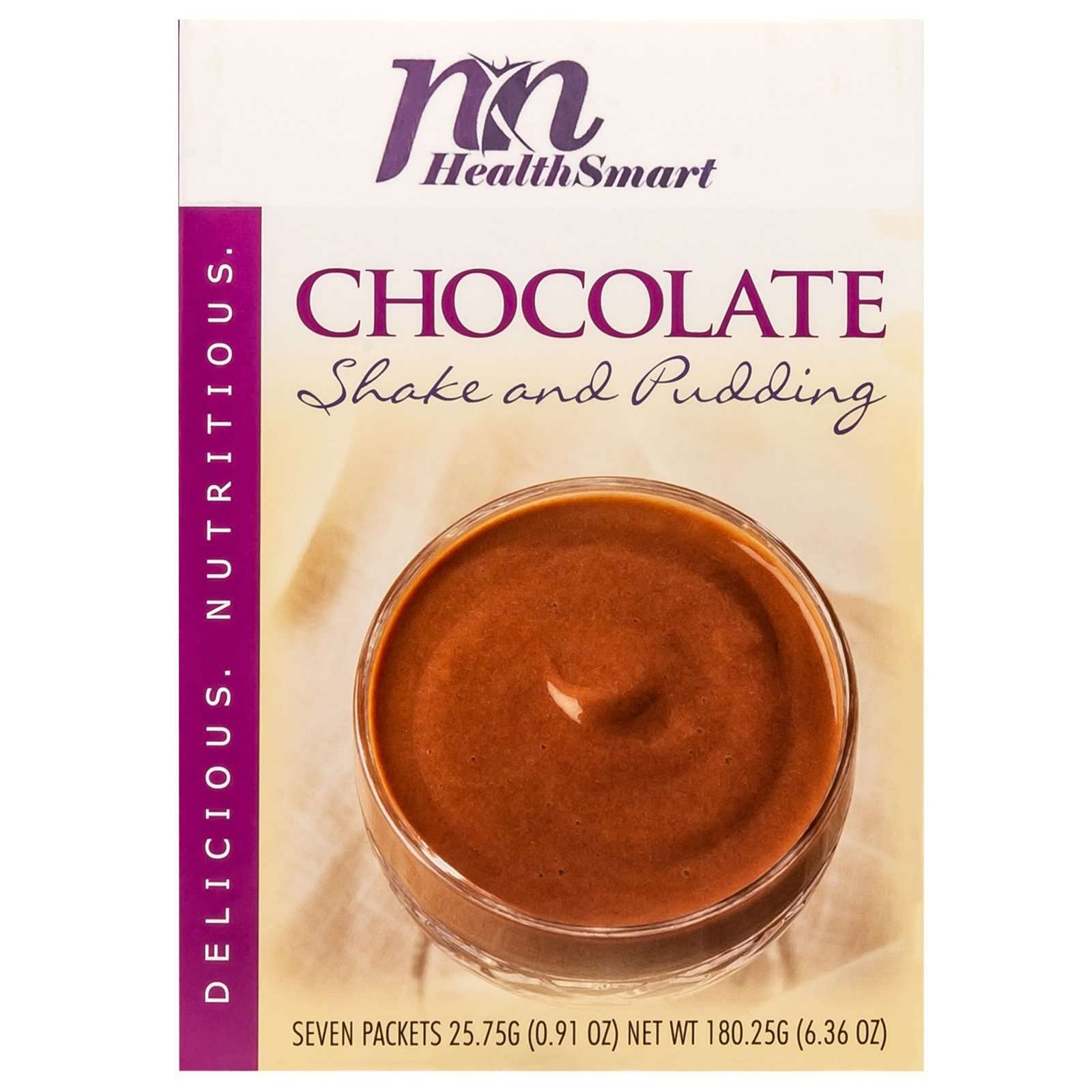 HealthSmart Creamy Chocolate Shake/Pudding Mix, 15g Protein, Low Calorie, Low Carb, Low Fat, No Gluten Ingredients, Aspartame Free, Vegetarian, KETO