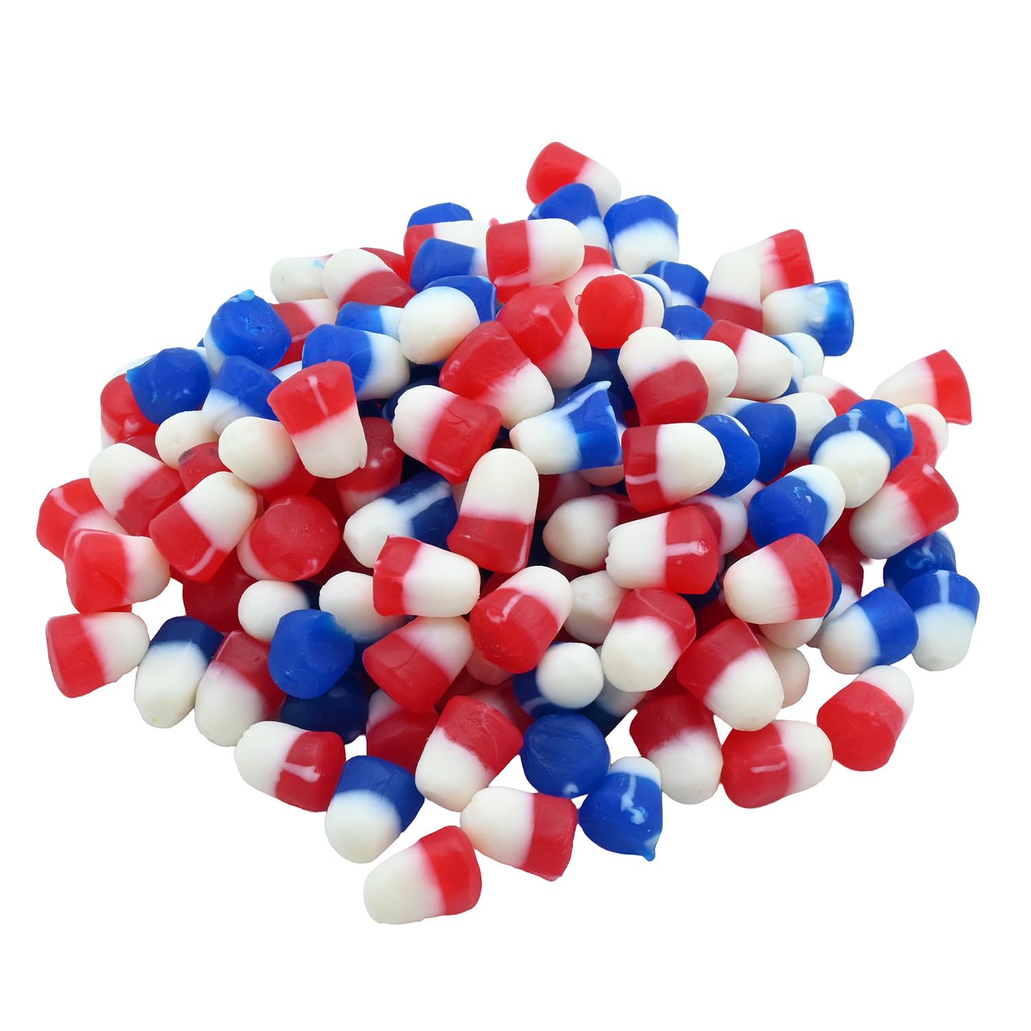 Candy Retailer JuJu Drops, Red White and Blue, 4th of July Theme, 1 Pound