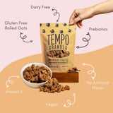 Tempo Granola Dark Chocolate Cashew Almond Loose Granola - 3 Pack of 11 oz Bags - Nutrient-Rich, Gluten Free, Vegan, Oats, High Protein, Low Sugar