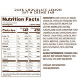 Ethel M Chocolates Small-Batch Gourmet Dark Chocolate Bar with Artisanal Lemon Satin Crème Topped with Real Lemon Zest (85g)