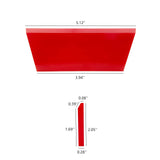 CARTINTS 2pack Squeegee Blades Replacement Mini Squeegee, 5.1x 2 inch, for Cleaning Glass, Shower Door and Car Windows and Screen Printing,Red