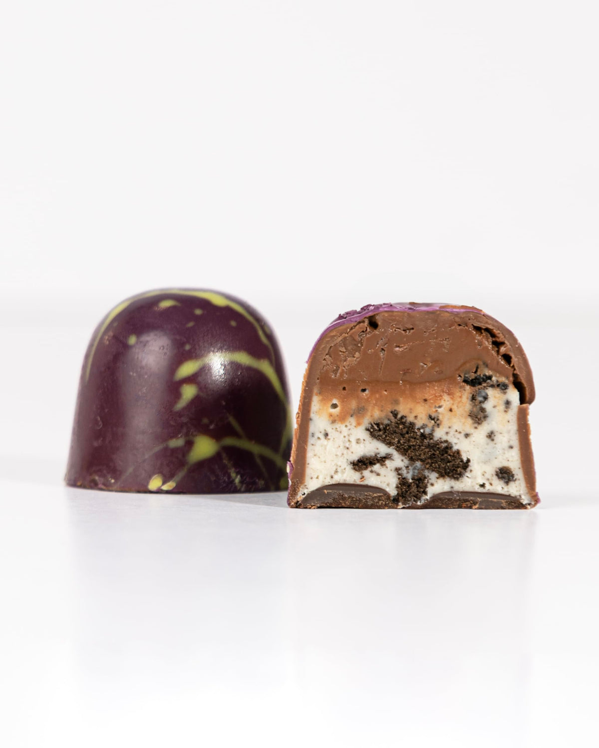 OMNIYA Delicacy Chocolate Galaxy Bonbon (7.5 oz) Omniyella Hazelnut Spread & Cookie Crumble 12 pcs - Belgian Artisan Chocolate Gift for Birthdays