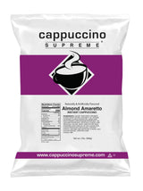 Cappuccino Supreme 2 lb bag Almond Amaretto Instant Cappuccino Mix