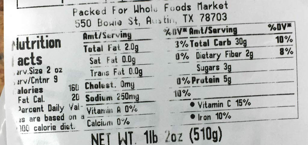 Whole Foods Market, Bread Pan Loaf Honey Wheat, 18 Ounce