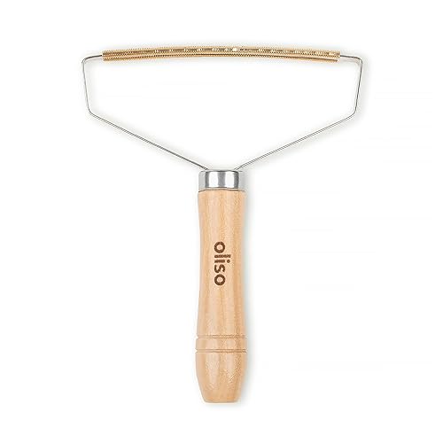 oliso Wool Mat Cleaning Tool - Brass Lint Remover for Quilting & Sewing - Cleans Wool Pressing Mats, Upholstery & More