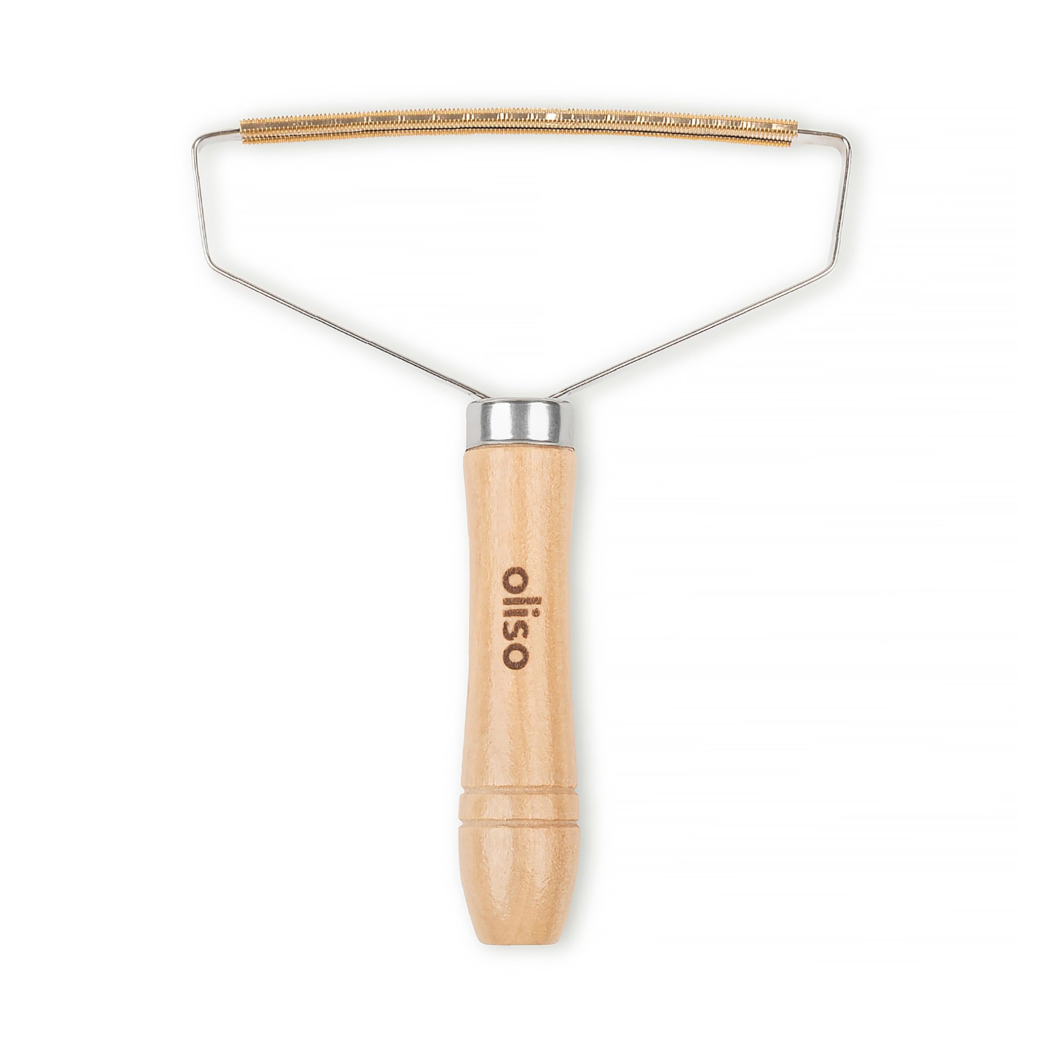 oliso Wool Mat Cleaning Tool - Brass Lint Remover for Quilting & Sewing - Cleans Wool Pressing Mats, Upholstery & More