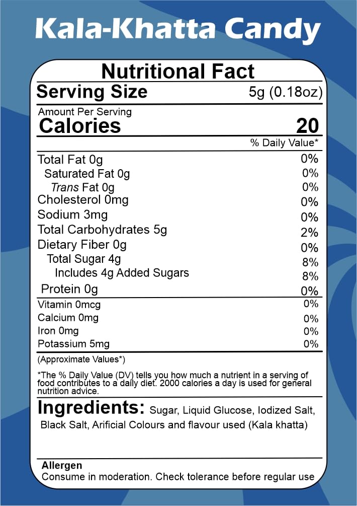 SMIBZE Natural Kala-Khatta Candy 100 GM (Pack of 1) SMIBZE
