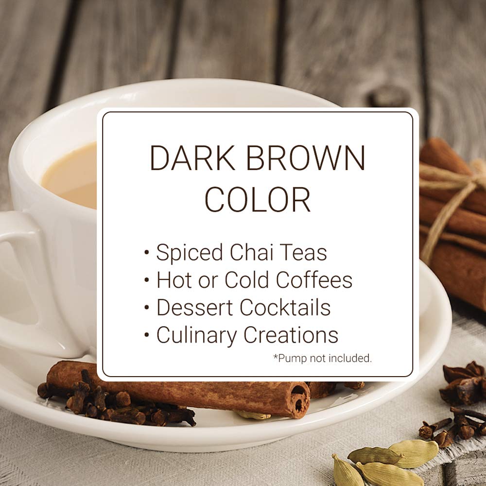Monin - Chai Tea Concentrate, Spiced Green Tea Flavor, Natural Flavors, Great for Spiced Chai Teas, Coffee Drinks, Dessert Cocktails, and Other