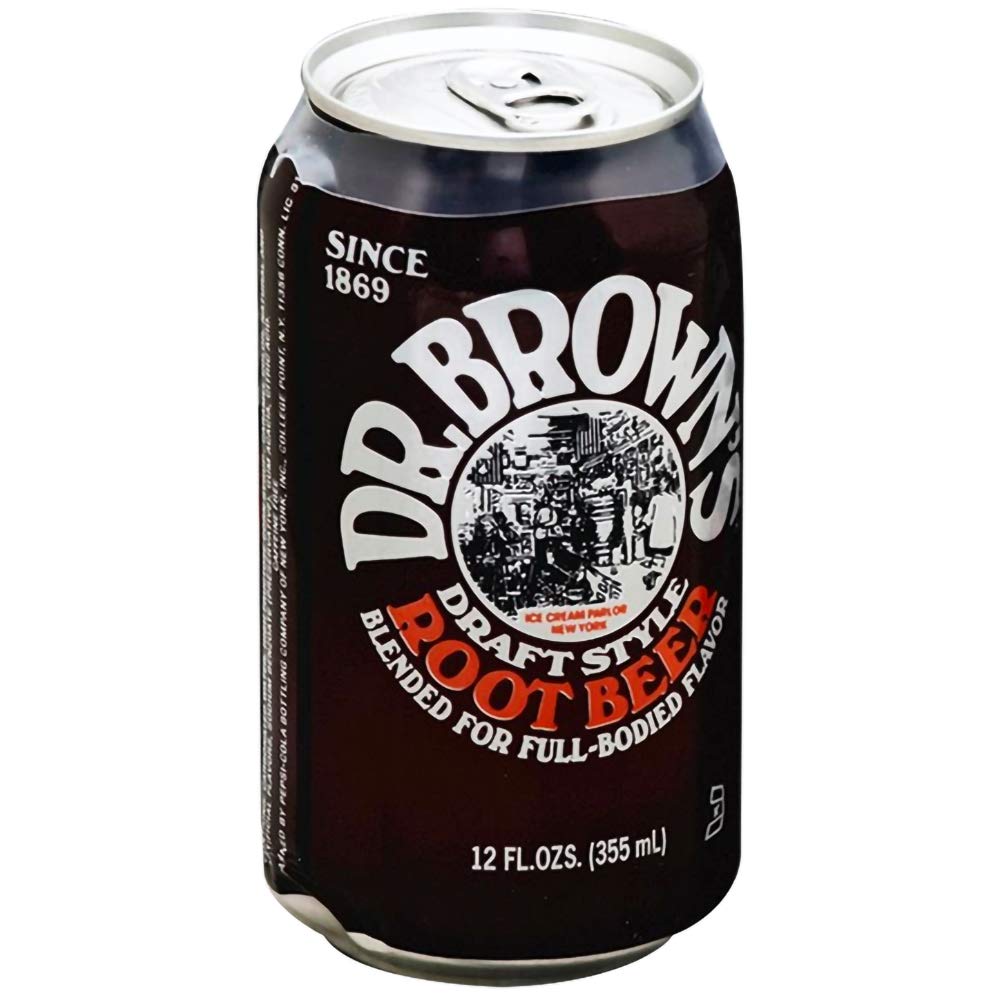 Dr. Browns Soda, Root Beer, 12 oz can (Pack of 18, Total 216 Oz)